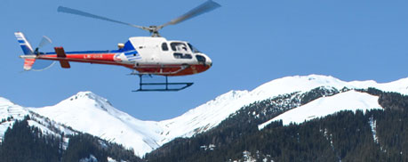 Helicopter transfer service Davos